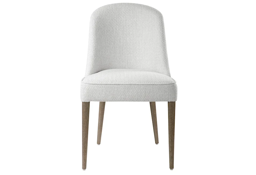 Brie Brie Armless Chair, White,Set Of 2 by Uttermost at Janeen's Furniture Gallery