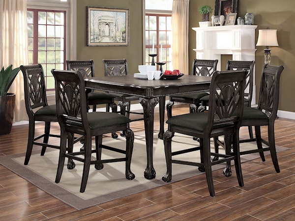 9-Piece Counter Height Dining Table Set