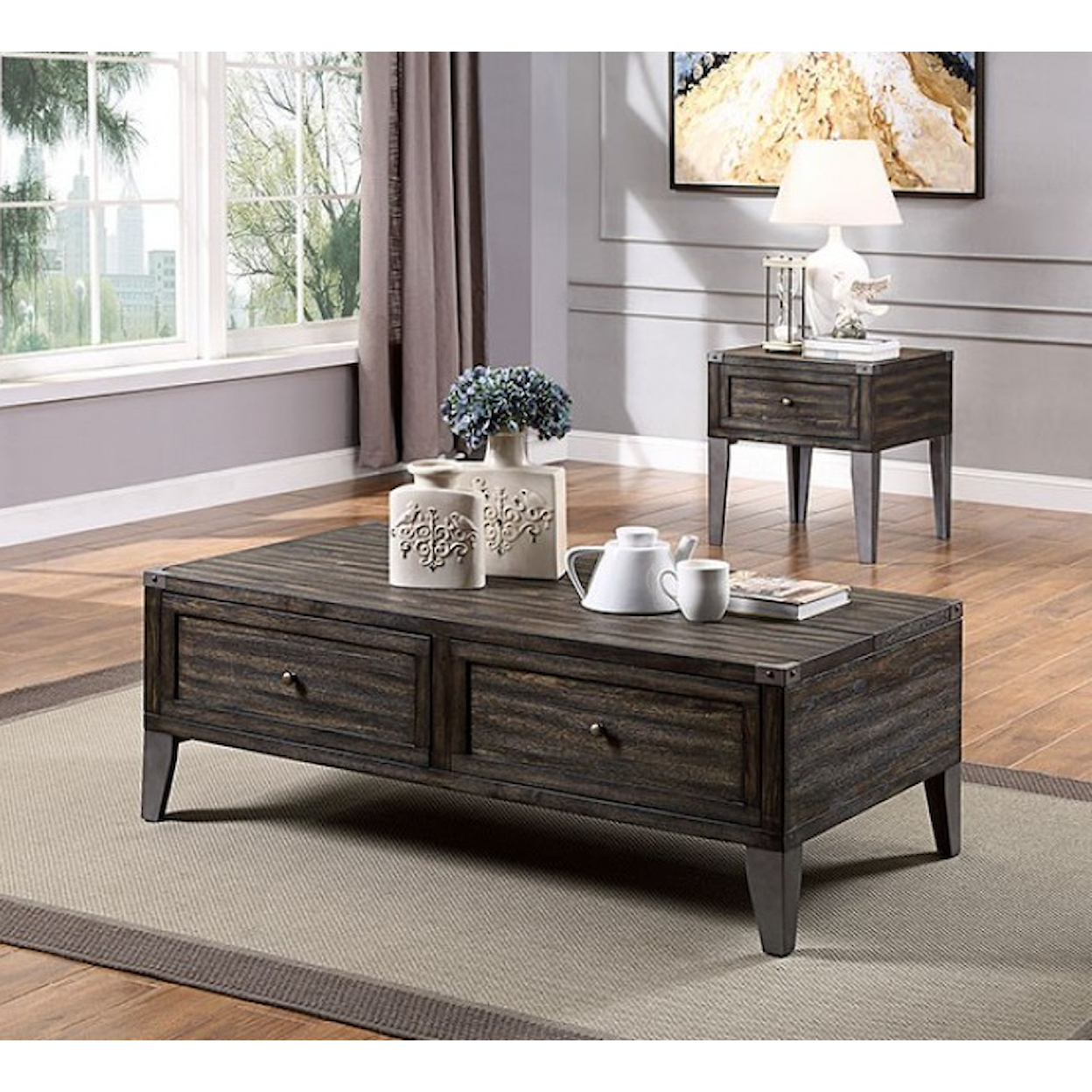 Furniture of America Piedmont Coffee Table