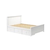 Jackpot Kids Single Beds Dover Youth Full Bed in White