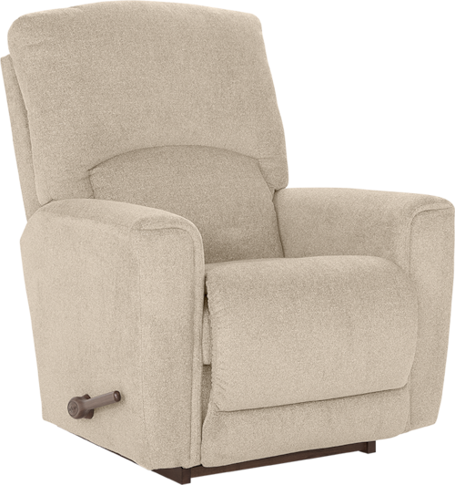 Casual Rocking Recliner with Padded Track Arms