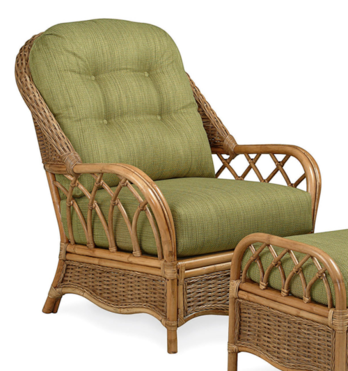 Coastal Accent Chair with Button-Tufting
