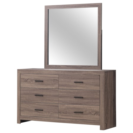 6-drawer Dresser w/ Mirror