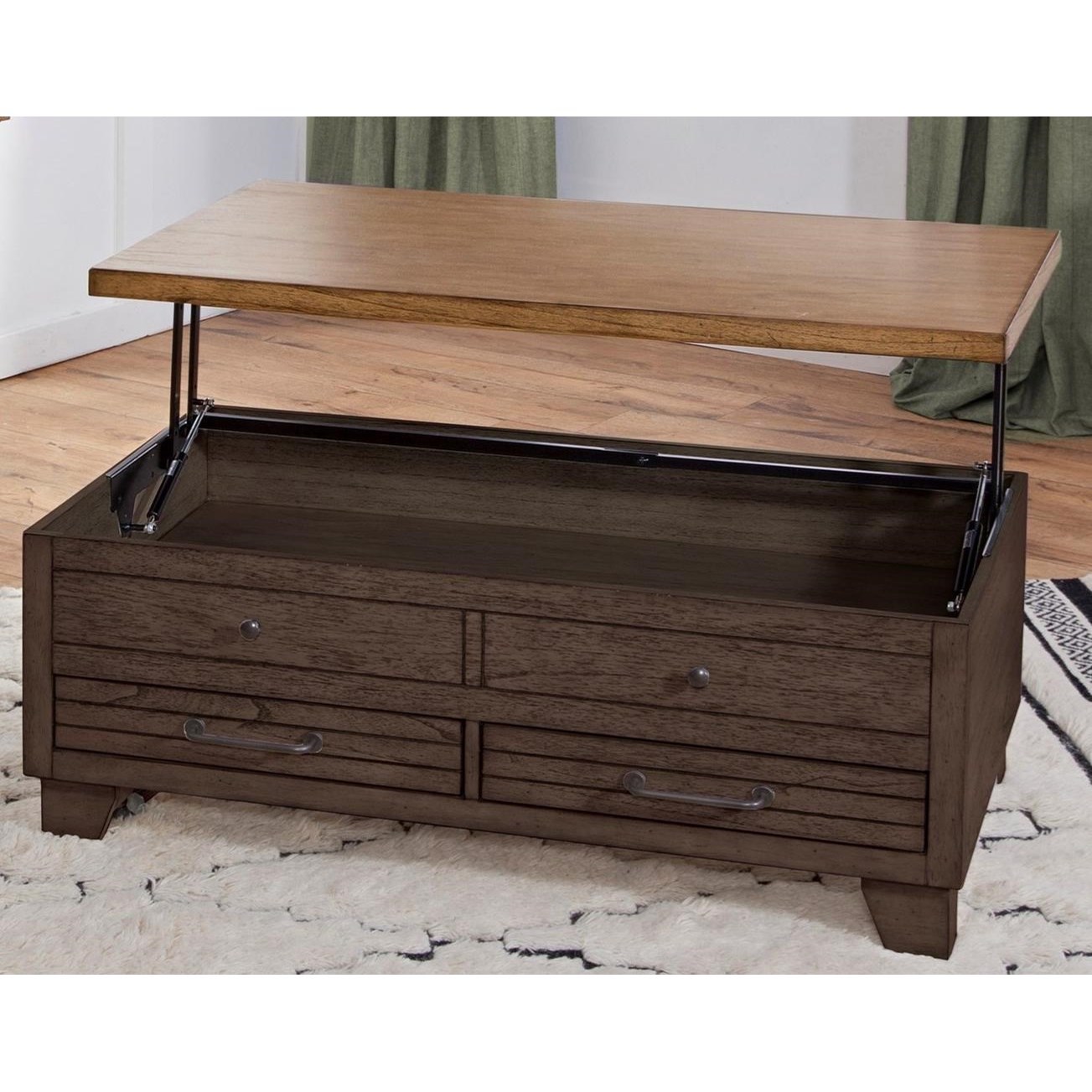 Lift-Top Cocktail Table