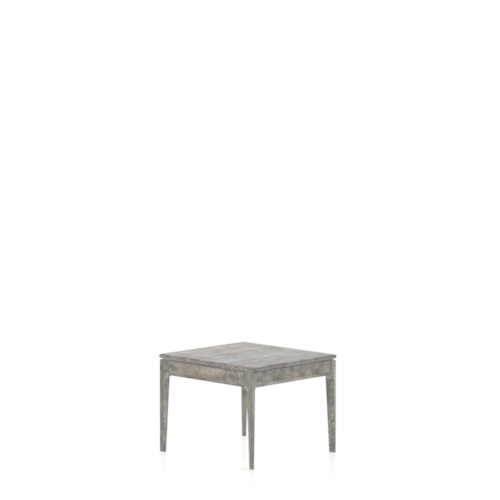 Mid-Century Modern Essence Rectangular End Table with Matte Finish