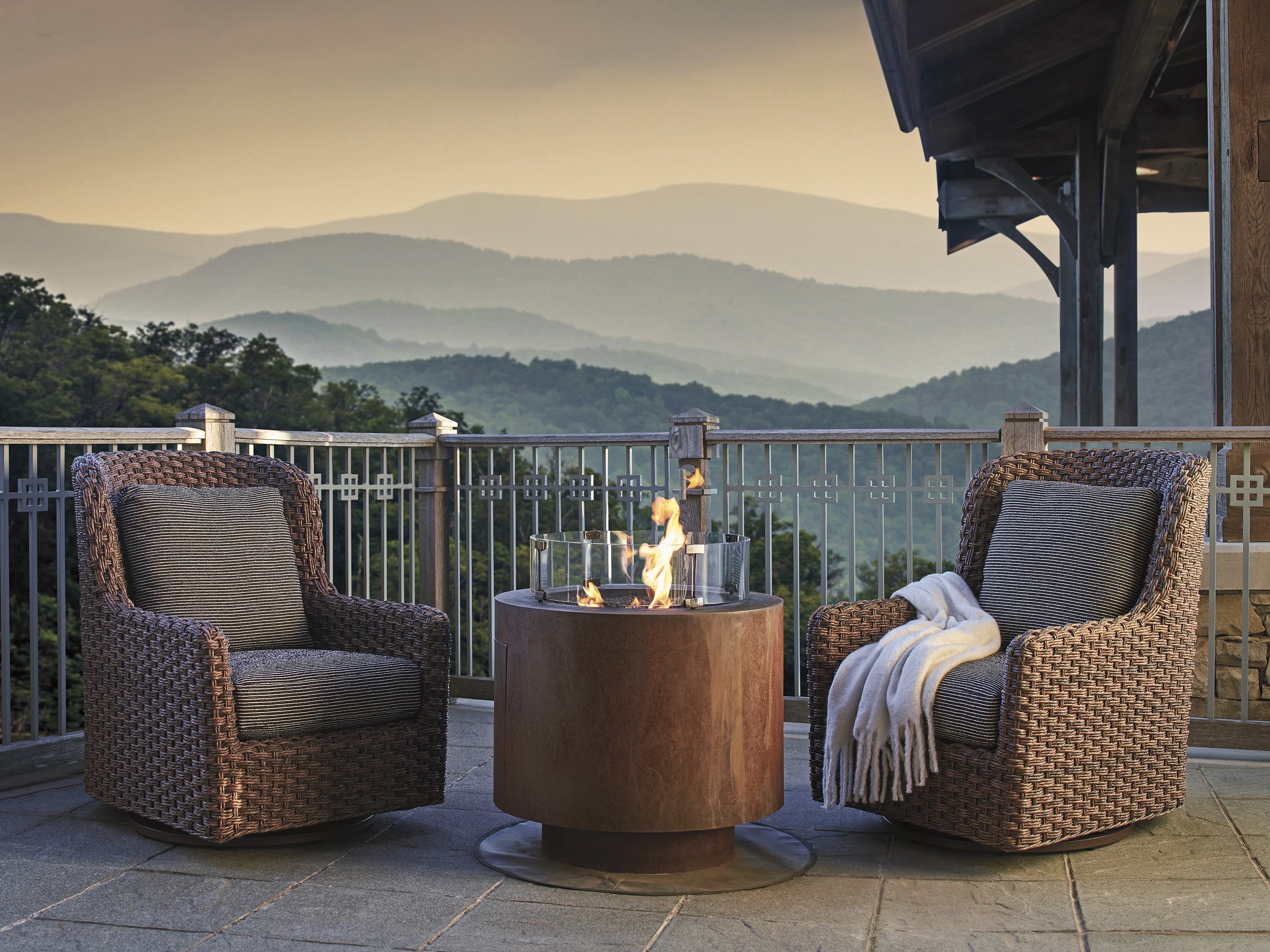 Tommy Bahama Outdoor Living Kilimanjaro Outdoor Swivel Glider Chair