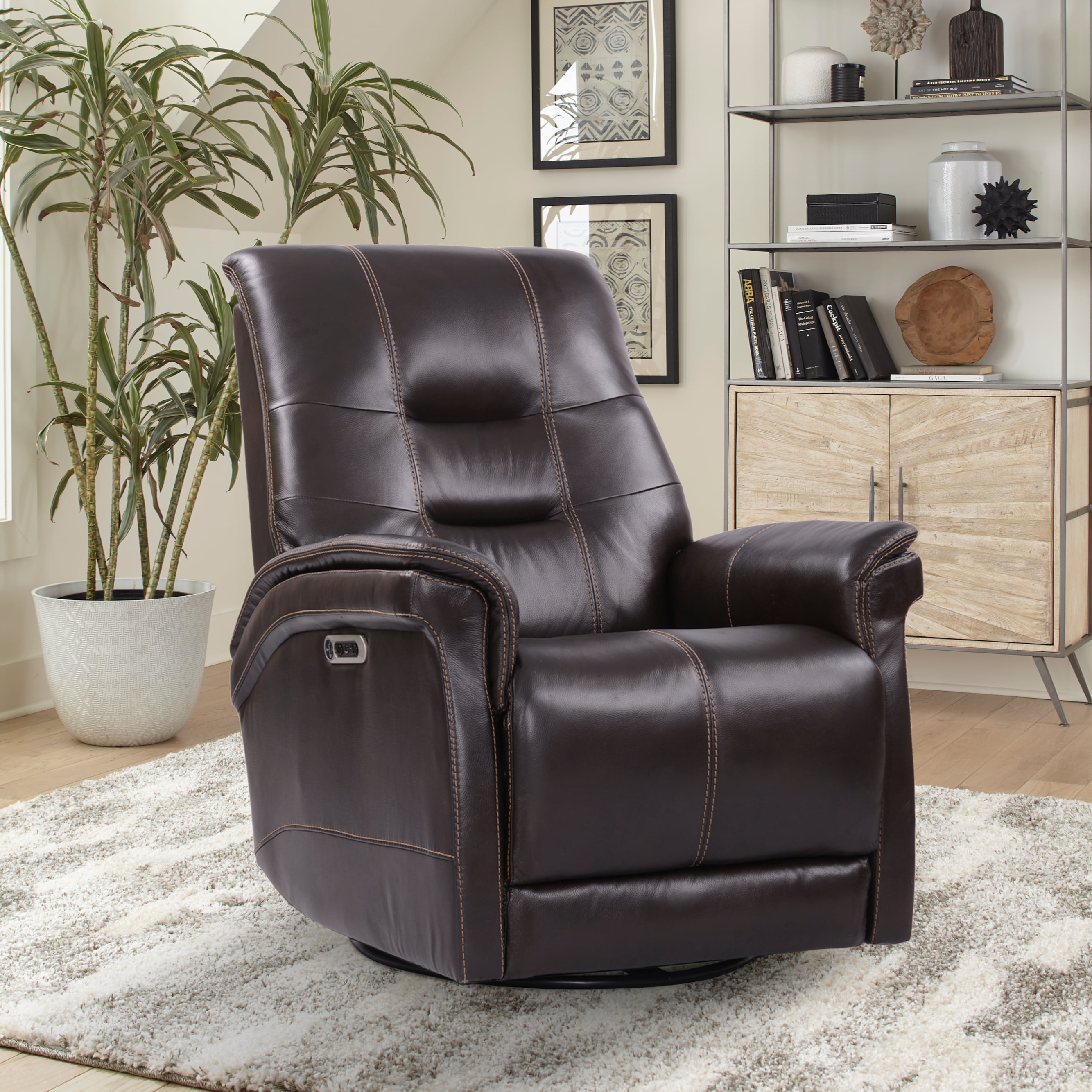 Parker Living Carnegie Cordless Power Swivel Glider Recliner