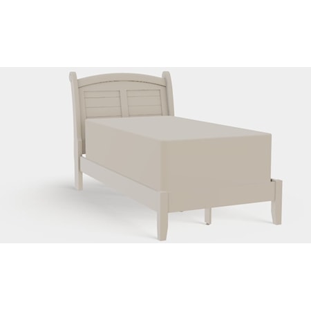 Twin XL Arched Panel Bed with Low Rails