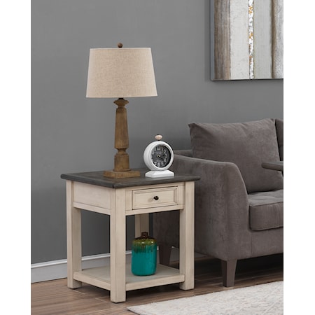 St. Claire One Drawer End Table