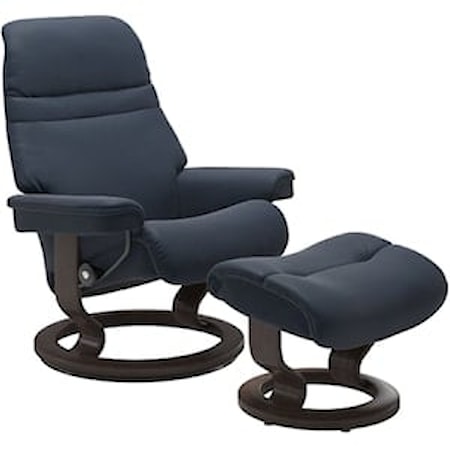 Medium Reclining Chair with Classic Base