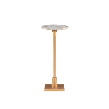 Adj Drink Table Gold With Sandy Marble