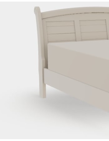 Queen Arched Low Footboard Bed