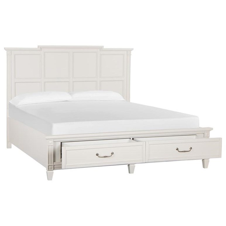 King Panel Storage Bed