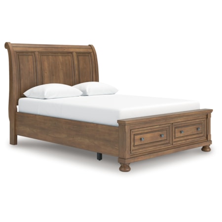 Queen Storage Sleigh Bed
