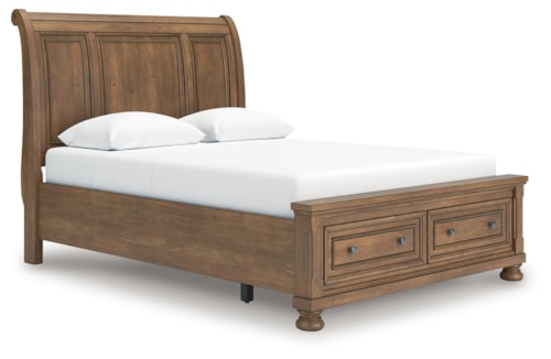 Queen Storage Sleigh Bed