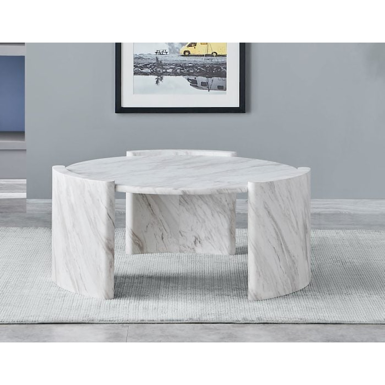 Steve Silver Merino Round Cocktail Table