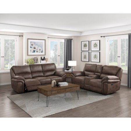 Dual Manual Reclining Sofa