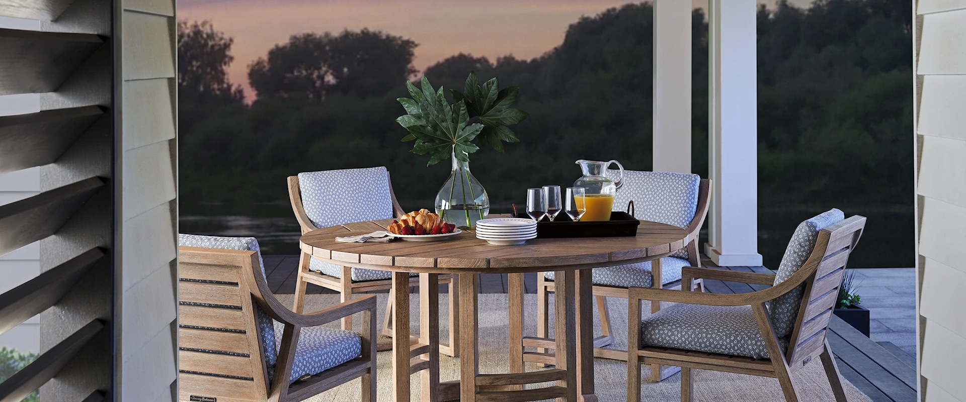 Contemporary Outdoor 5-Piece Dining Set