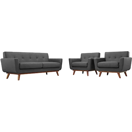 Armchairs and Loveseat Set