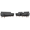 Modway Engage Armchairs and Loveseat Set