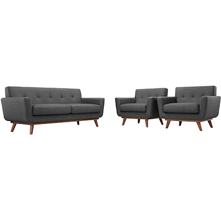 Armchairs and Loveseat Set