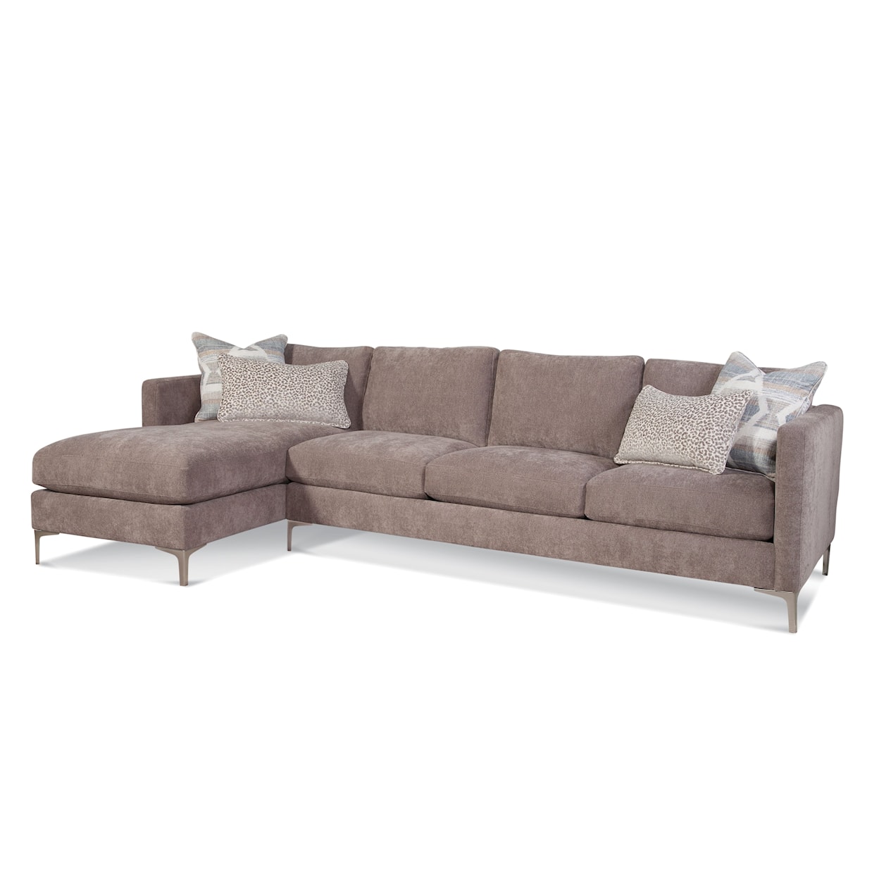 Braxton Culler Lenox 2-Piece Sectional Sofa with Metal Legs