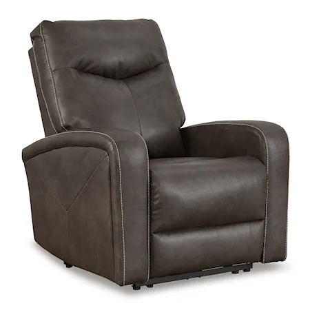 Faux Leather Power Recliner with Zero Gravity