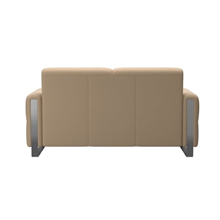 2-Seater Loveseat with Steel Arms