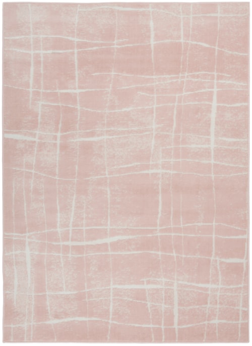 6' x 9' Pink Ivory Rectangle Rug