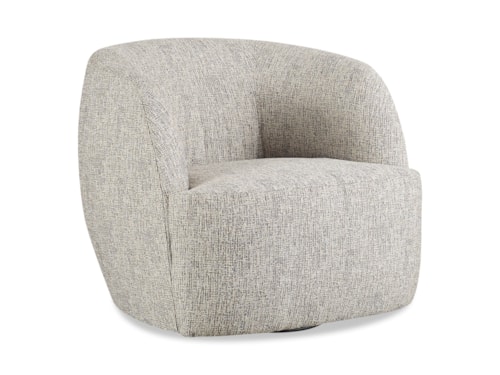 Contemporary Swivel Chair with Barrel Shape