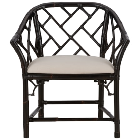 Chippendale Bamboo Arm Chair