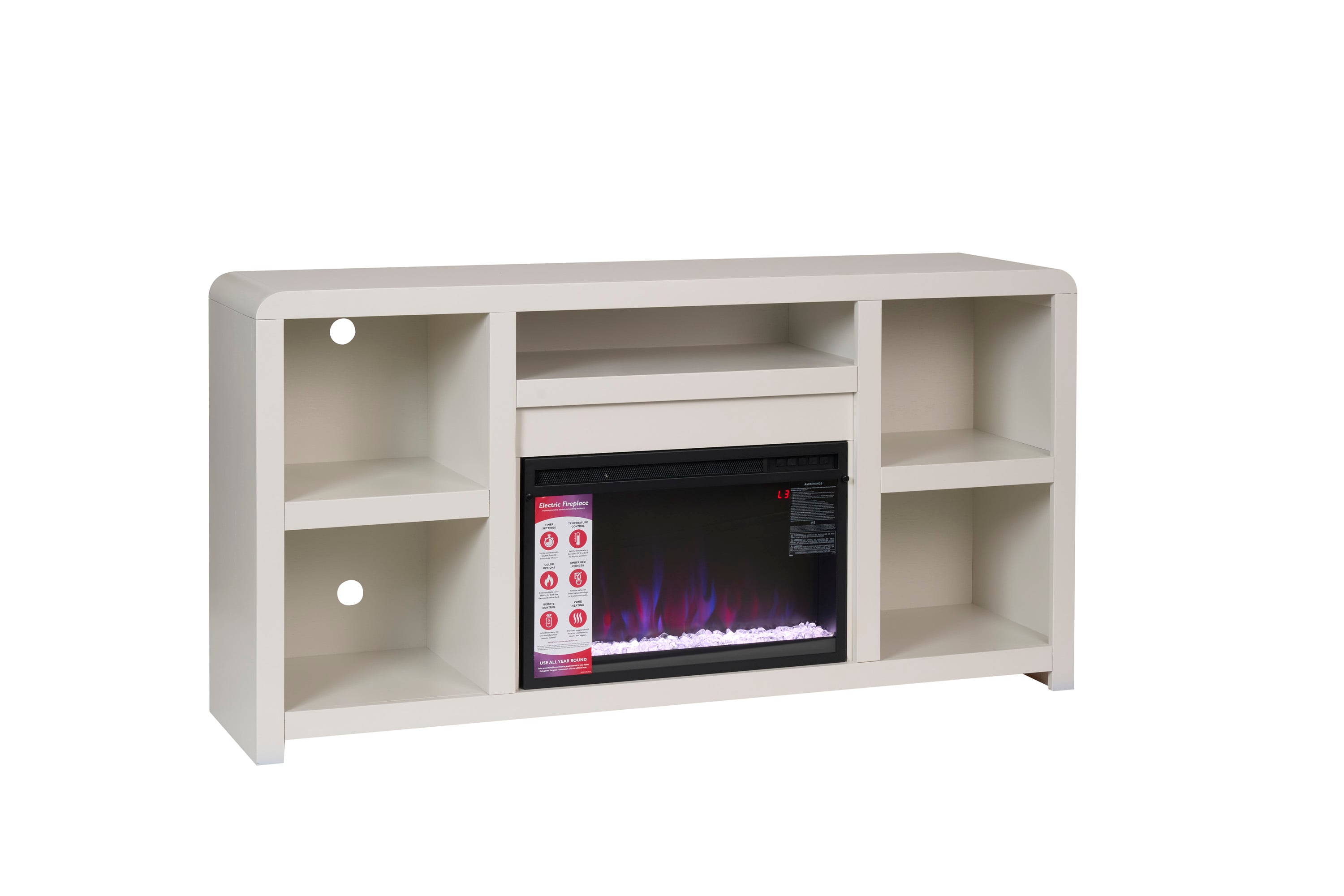 Aspenhome Taylor 5-Shelf 66" Fireplace Console