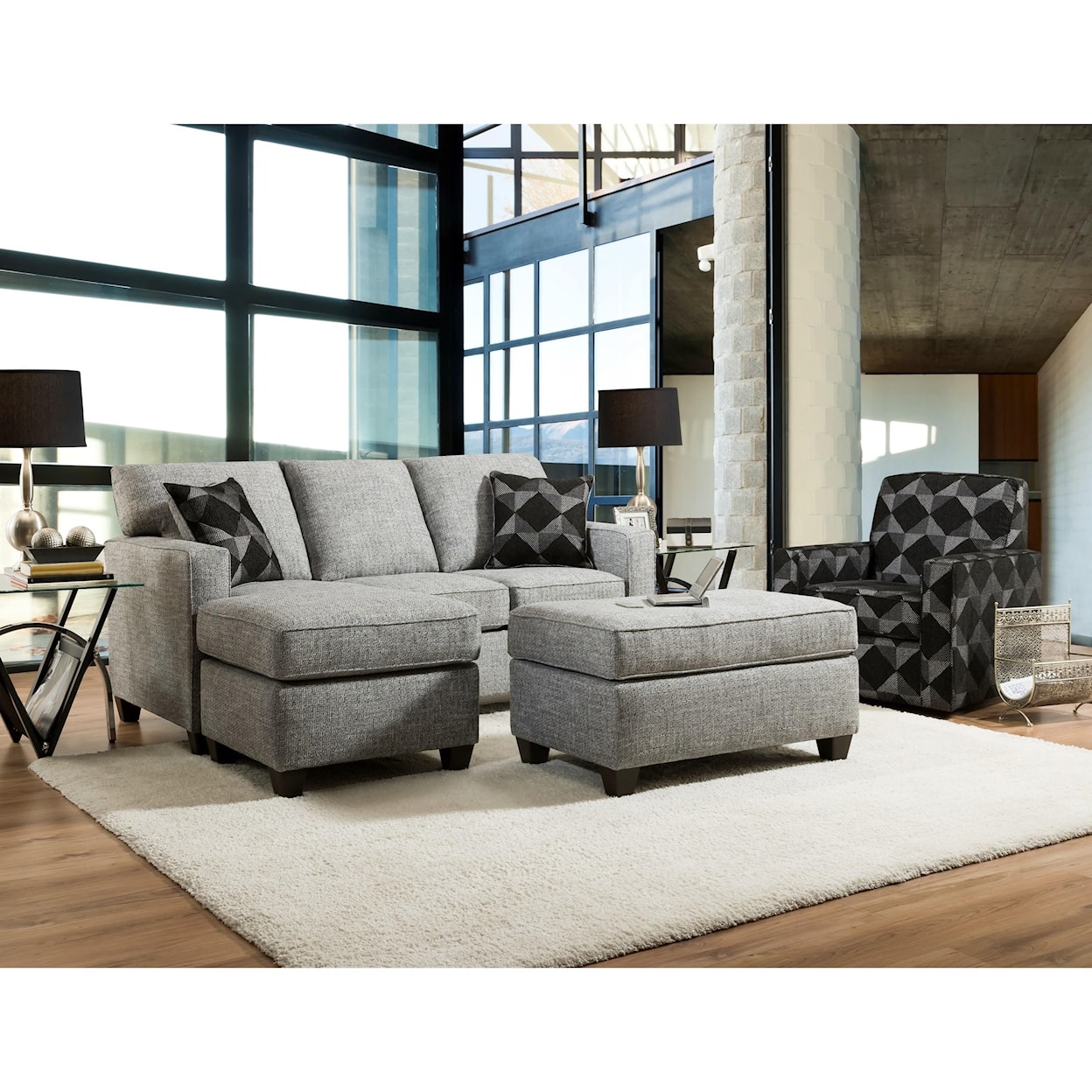 Peak Living 3660 Chaise Sofa