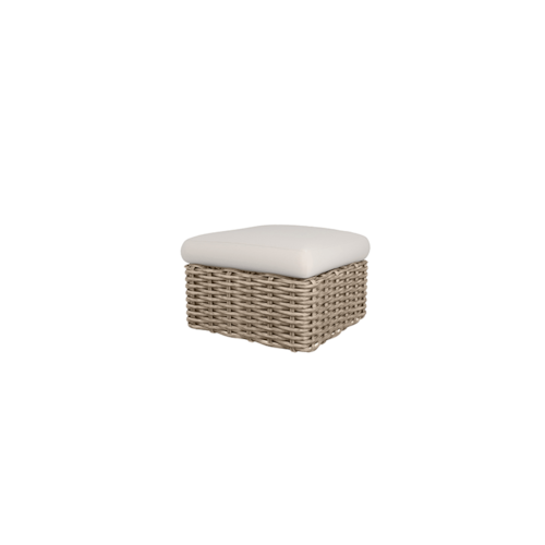 Ottoman with 6" cushion (velcro on bottom) - Barley