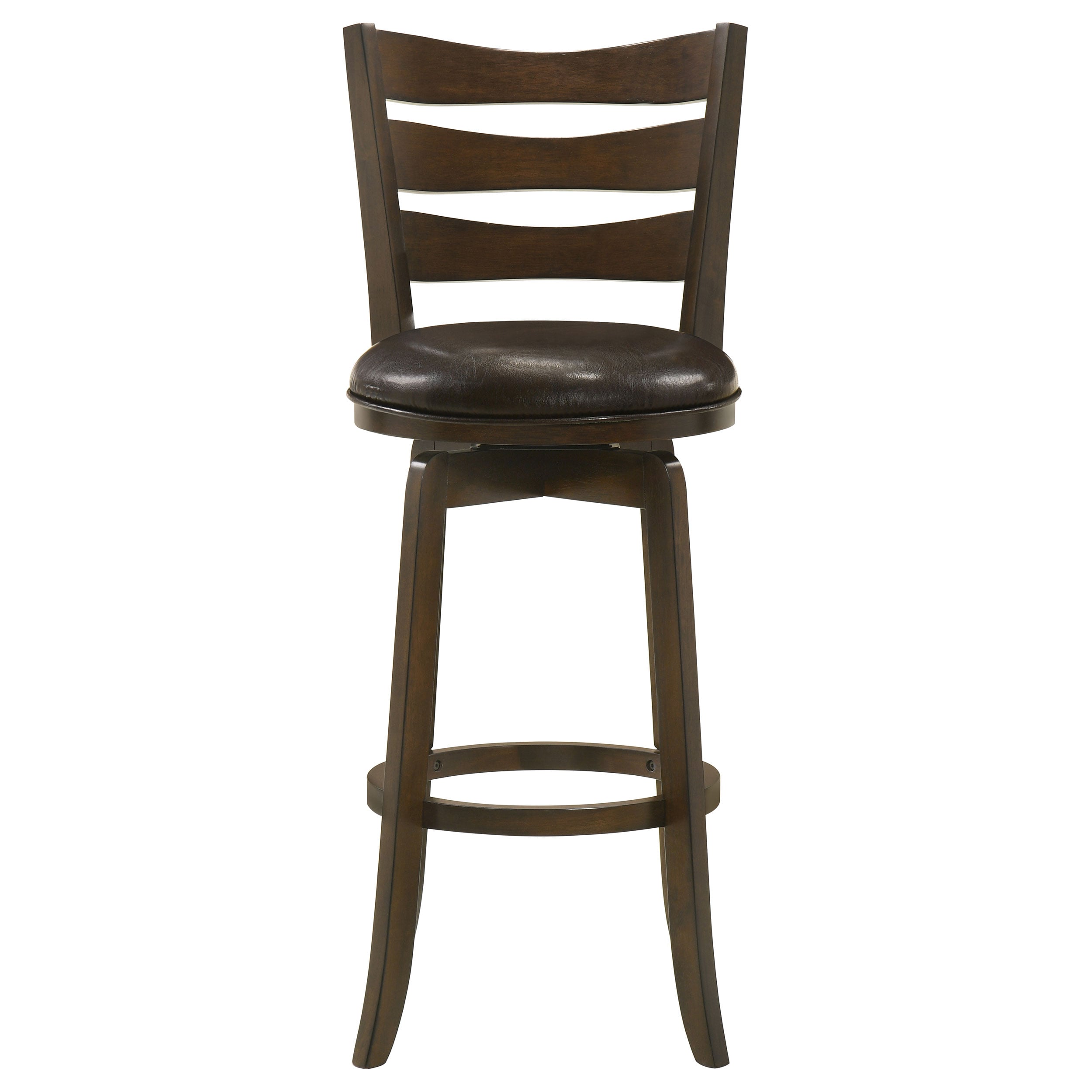 Wood Pub Height Swivel Bar Chair