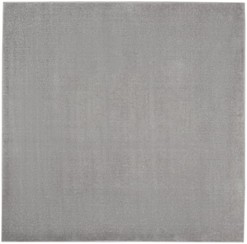 5'  Silver Grey Square Rug
