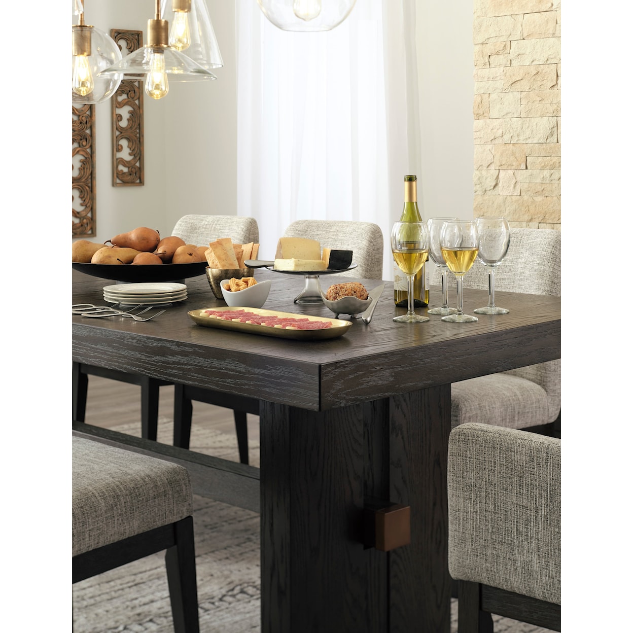 Signature Design by Ashley Furniture Burkhaus Dining Extension Table
