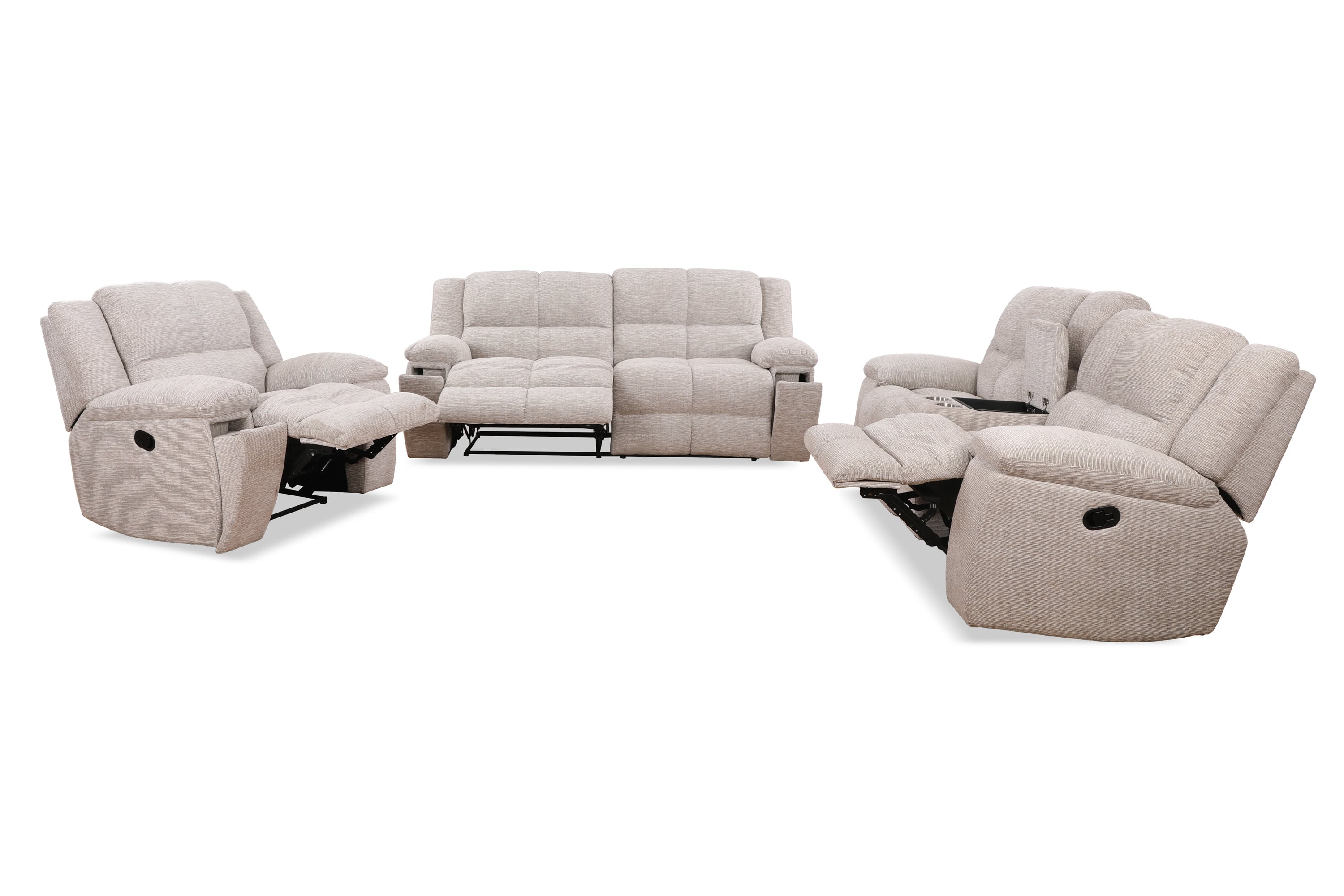 3-Piece Manual Reclining Living Set