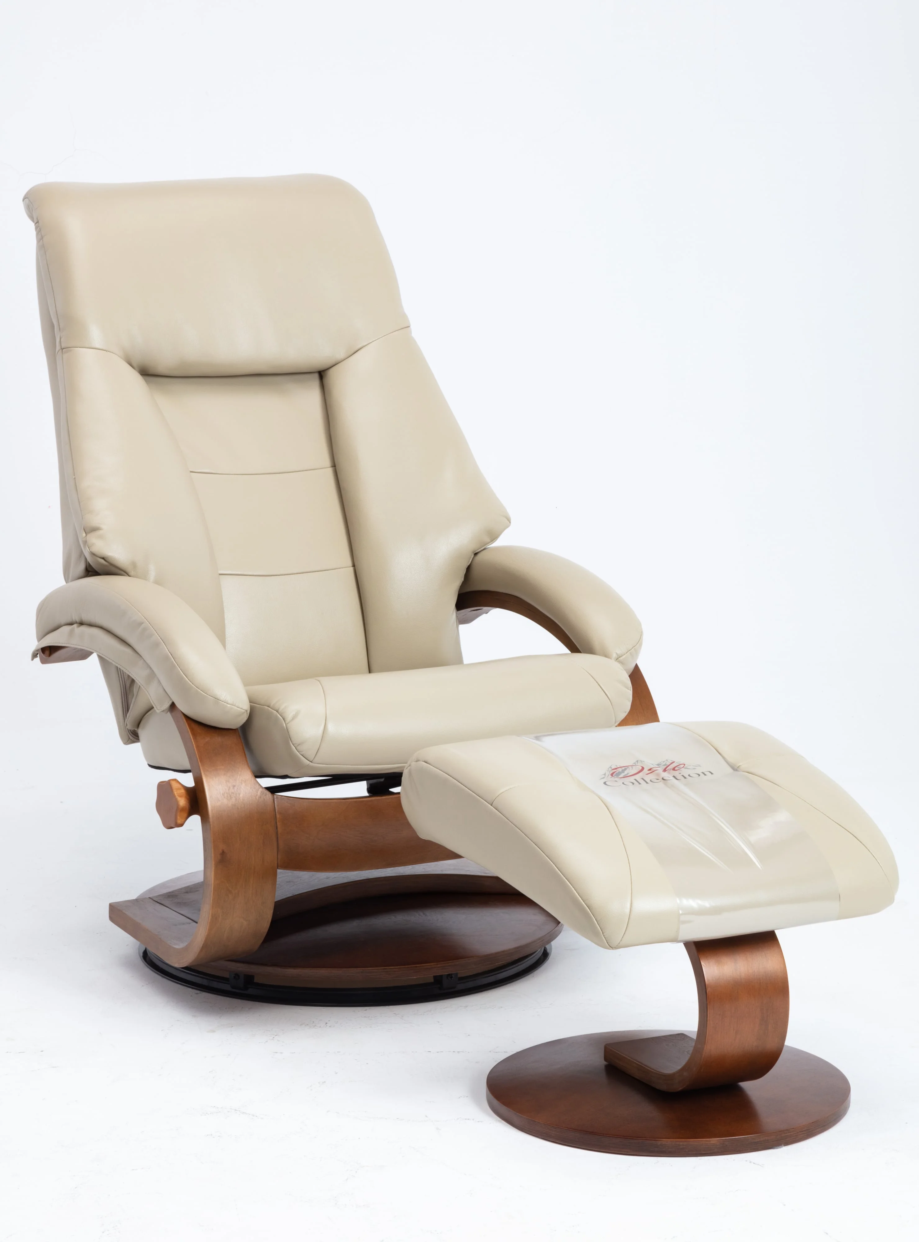 Progressive Furniture Montreal M058097103 Transitional Recliner and Ottoman Wayside Furniture