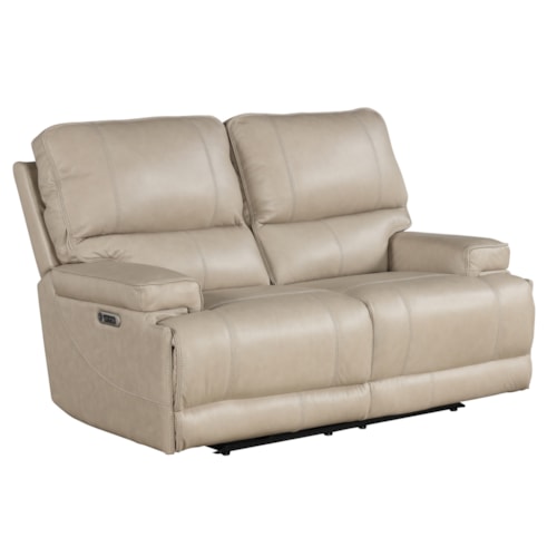 Casual Cordless Power Reclining Loveseat with Power Headrests