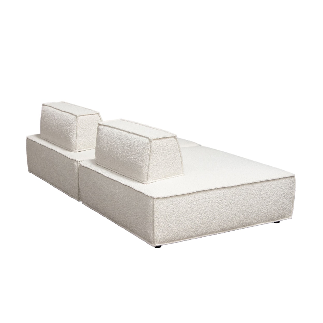 Diamond Sofa Furniture Cara Cara 2-Piece Square Modular Lounger