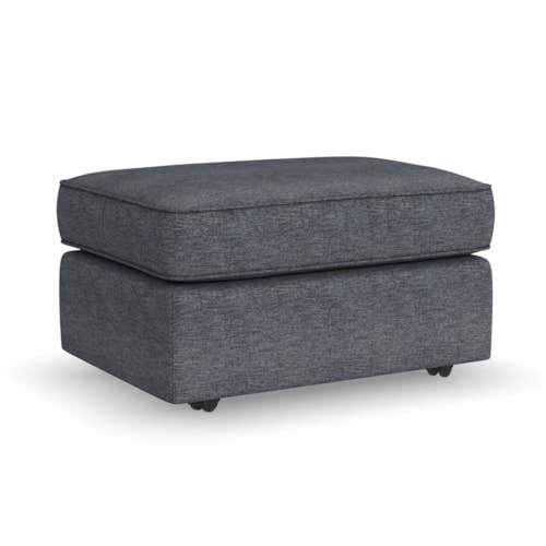 Transitional Rectangular Ottoman