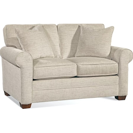Loveseat with Rolled Armrests
