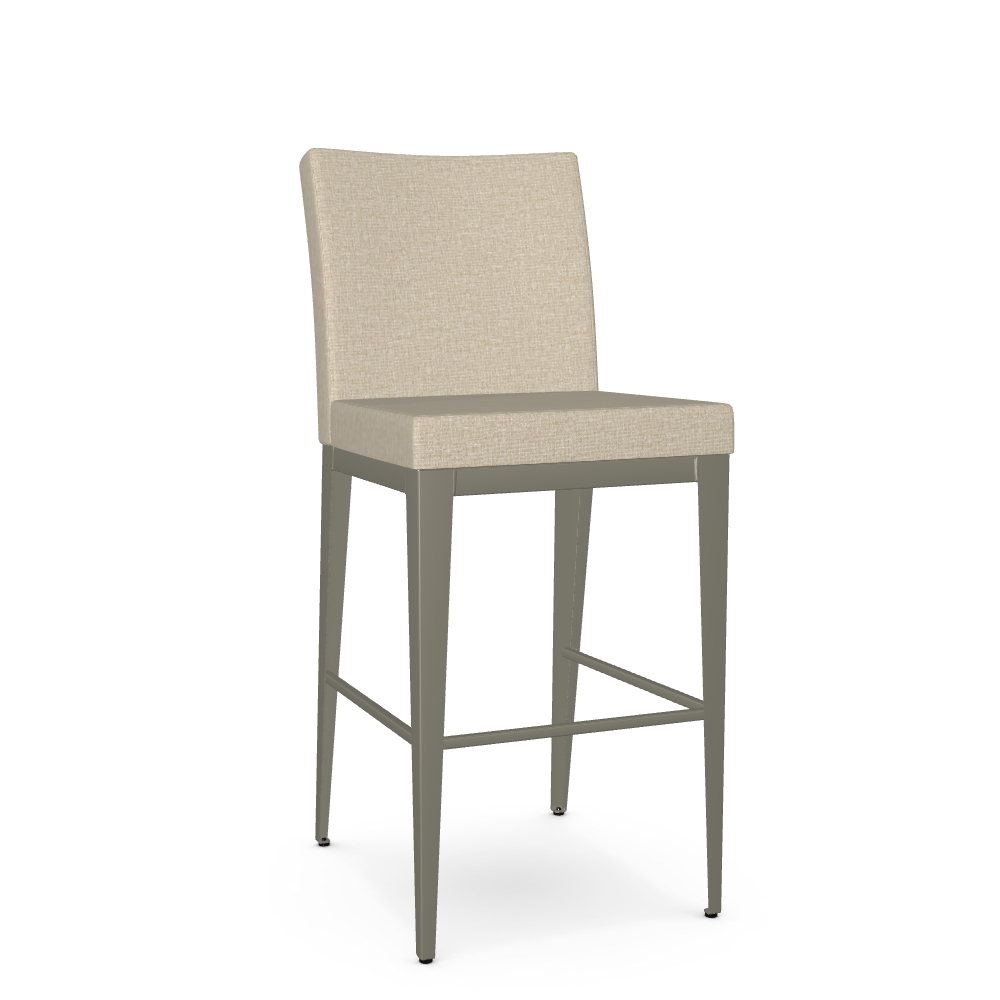 Contemporary Upholstered Plus-Size Bar Height Stool
