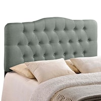 King Upholstered Fabric Headboard