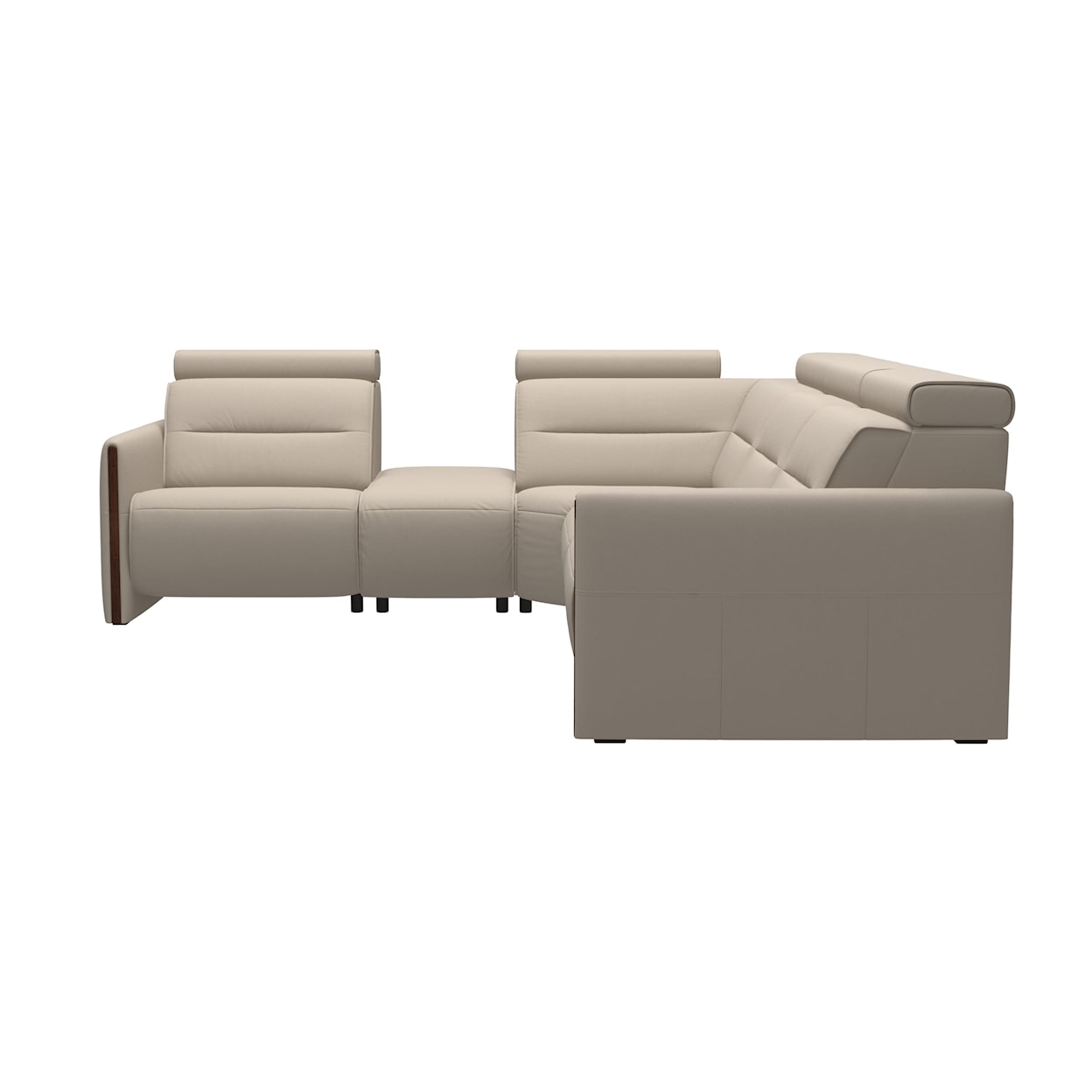 Stressless by Ekornes Emily 3-Seat Power Reclining Sectional Sofa