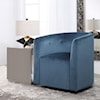 Uttermost Mallorie Mallorie Blue Swivel Chair