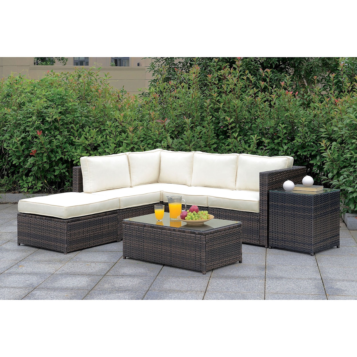 Furniture of America Ilona Outdoor Sectional Set
