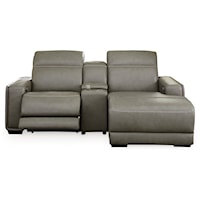 3-Piece Power Reclining Sectional with Chaise