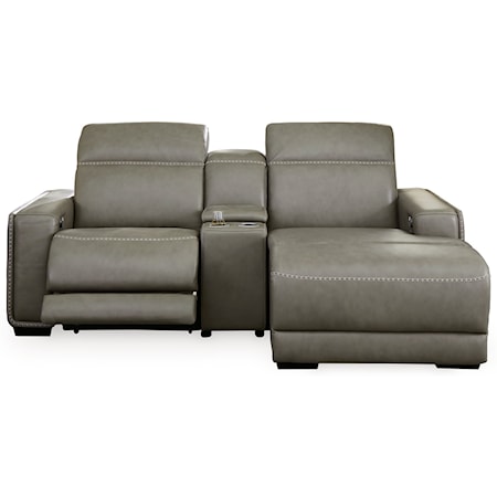 3-Piece Power Reclining Sectional with Chaise